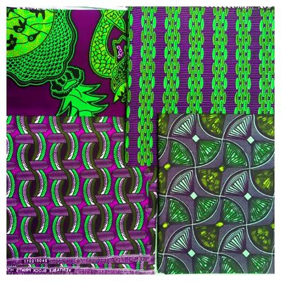 100% katoen Afrikaanse wasstof voor jurk Custom geweven Ankara Design Wax Printing