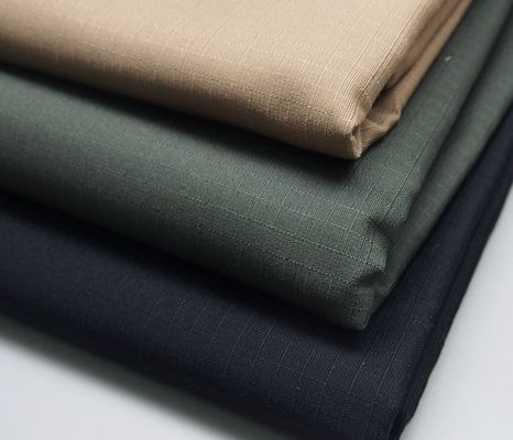 Waterdicht Ripstop Stretch Stof Poly Cotton 220gsm Qingdao Geweven Plain Gekleurd 4 Grade