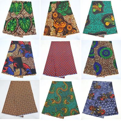 Concurrerend pure katoenen rokstof voor levendig Afrika Kleding in levendige kleuren