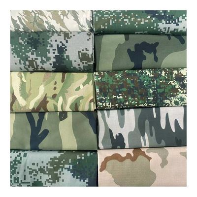 Plain Style High Tear Strength Midden-Oosten Vat Print Poly Cotton Ribstop Camouflage Stof