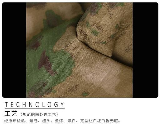 50/50 Nylon Cotton Camouflage Printing Ripstop Stof met WR-functie OEM geaccepteerd 220gsm