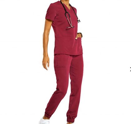 TWILL Patroon Polyester/Rayon Spandex Verpleegkundige medische scrubs Stof voor ziekenhuisuniform