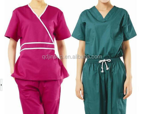 TWILL Patroon Polyester/Rayon Spandex Verpleegkundige medische scrubs Stof voor ziekenhuisuniform