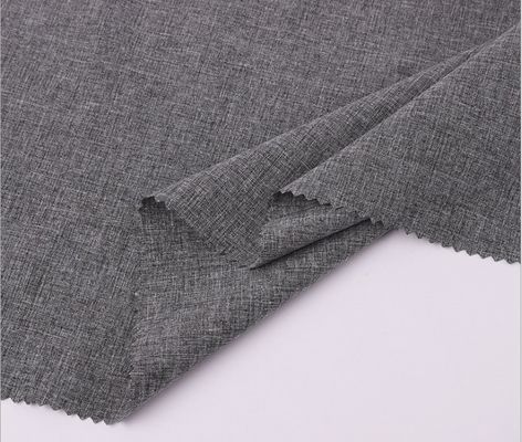 Grijze Melange 4 Ways Stretch Polyester Stof voor Huis Textiel 35 jaar Professionele