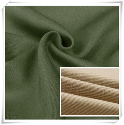 Gewoon geweven 100% katoen khaki uniformstof 16 * 12 108 * 56 voor uw stijl en comfort