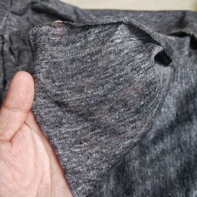 Jinsuo Grey Melange 4 Ways Stretch Geweven Stof met gemiddeld gewicht en 130*70 Dichtheid