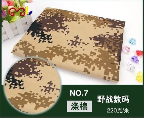 Mediumgewicht camouflage stof polyester/ katoen materiaal 190 gram jungle/woestijn/ocean print