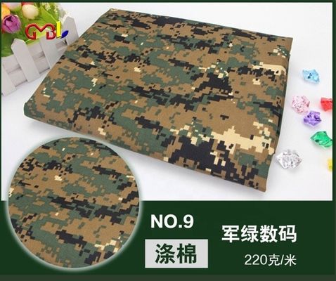 Mediumgewicht camouflage stof polyester/ katoen materiaal 190 gram jungle/woestijn/ocean print