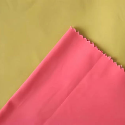 Polyester katoen 4 Way Stretch Spandex Stof Gebreid voor broek in eenvoudig gekleurd patroon