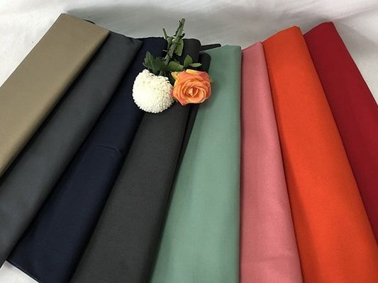 Polyester katoen 4 Way Stretch Spandex Stof Gebreid voor broek in eenvoudig gekleurd patroon