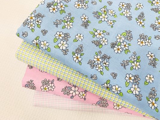 Polyester katoen 4 Way Stretch Spandex Stof Gebreid voor broek in eenvoudig gekleurd patroon