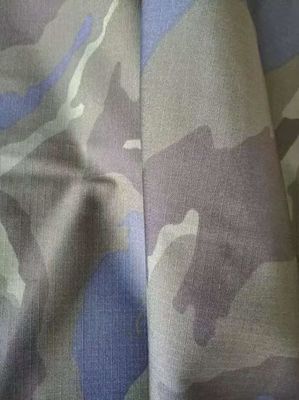 Midden-Oosten van hoge scheursterkte Poly katoen ribstop camouflage stof met btw geverfd