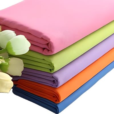 Logo Poplin Stof 90gm 110gm 120gm Polyester Katoen Microfiber voor Kleding Maleisië