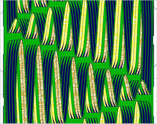 100% katoen Afrikaanse wasstof voor jurk Custom geweven Ankara Design Wax Printing