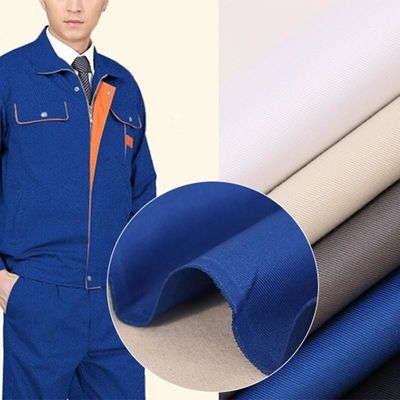 Polycotton Twill werkkleding Stoffen met vlekwerend middel 80/20 21*21 190GSM in Stocklot