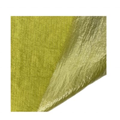 Waterwerend bedekt stof Glanzend metaal bedekt 210D UHMWPE Gridstop Nylon voor jas