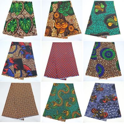 Super Wax Hollandais 100% katoenen stof voor Afrikaanse kleding Kleding Breedte 57/58&quot; Stijl DOT