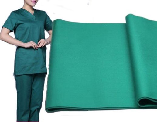 Aanpasbare kleur 170-200gm Scrubs Stof voor medisch uniform en chirurgisch mantel gemaakt