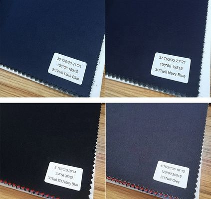 Geweven poly katoen twill voor uniform werkkleding van Jinsuo Gemiddeld gewicht 190-195gm