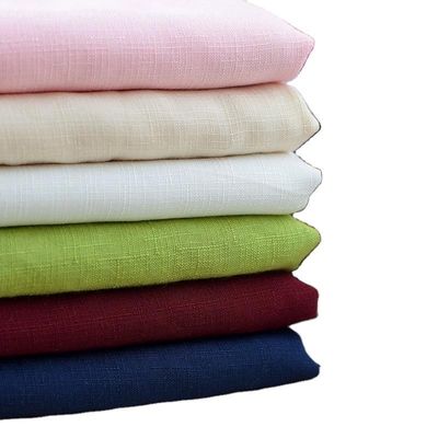 SOLIDS Patroon Linnen Type Stof 65% Polyester Twill Stof voor op maat gemaakte werkkleding