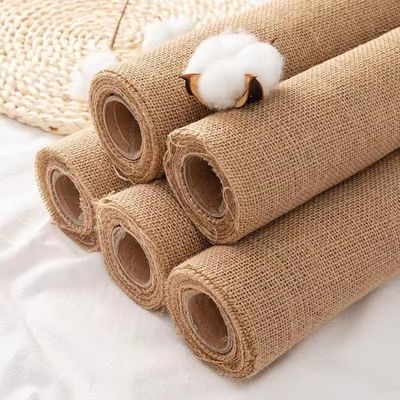 Gemiddeld gewicht 60 inch aangepast geverfd boorlapstof gekleurd 100% jute stof rol voor comfort