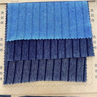 14 oz Selvedge Denim Stof met breedte 57/58 &quot; in donkerblauw 100% katoen