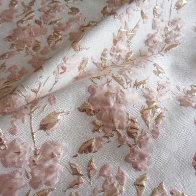 100% polyester metalen jacquard brocade stof in plaid stijl van klaar om te verzenden