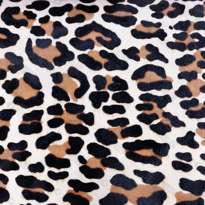 Geprinte 4 Way Stretch Denim Stof Sneldrogen en met Leopard Patroon