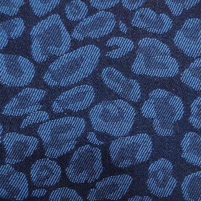 Geprinte 4 Way Stretch Denim Stof Sneldrogen en met Leopard Patroon
