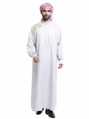 Medium Weight Popline Mensen Moslim Saudi Style Robe 65/35 Polycotton/Cotton Stof