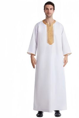 Medium Weight Popline Mensen Moslim Saudi Style Robe 65/35 Polycotton/Cotton Stof
